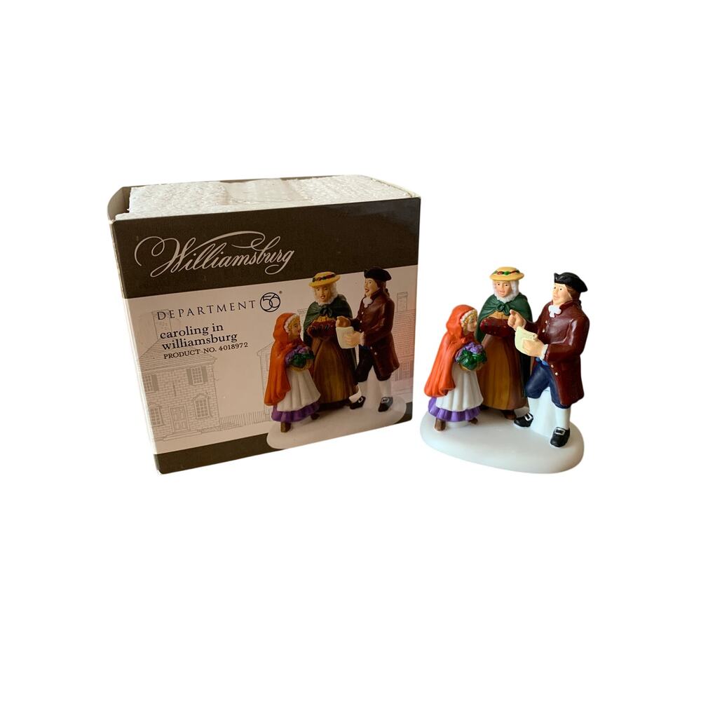 Dept 56 Williamsburg Village Accessory CAROLING IN WILLIAMSBURG 4018972